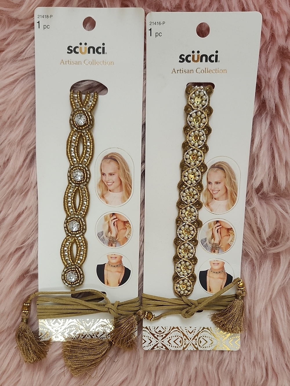 Brand New 2CT BUNDLE SCUNCI ARTISAN COLLECTION ACCESSORIES